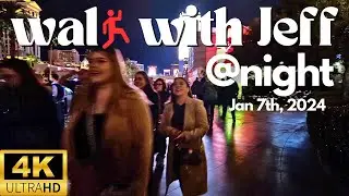 Walk With Jeff | Horseshoe | Paris | Bellagio Fountains | 1-7-24
