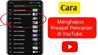 Cara Menghapus Riwayat Pencarian di Aplikasi YouTube|Cara Menghapus Riwayat Pencarian di  (2024)