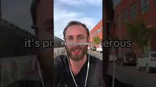 Recording a podcast on a bike ride through New York