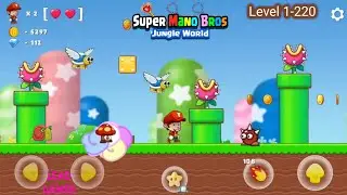 Super Mano Bros Jungle World Level 1-220 