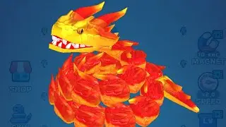 🐍Snake Clash.io! - GIANT Lengendary Fire snake reached MAX LVL in 🐍Snake Clash - Vaff Gameplay #544