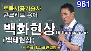 [ 토목시공기술사 콘크리트 ]  백화(백태)현상 (Efflorescence)
