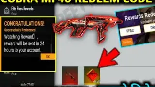 ff cobra mp40 redeem code | redeem code giveaway |ff cobra bundle redeem code