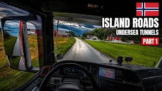 🇳🇴 Norway's Island Roads & Undersea Tunnels — Delivery to Myklebust | POV Driving MAN TGX | Part 1