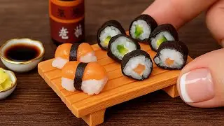 Made the Smallest Rolls and Sushi in the World! 🍱 Mini Sushi 🍣 Mini Kitchen
