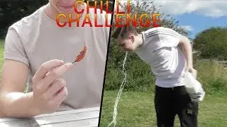 ghost chilli challege//with friends