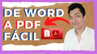 🟦🟥 CONVERTIR WORD a PDF desde WORD || Sin Perder CALIDAD en Archivo [MUY FÁCIL] 🖥️📖📗 *Actualizado*