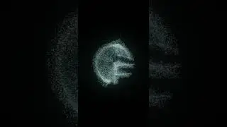 Bursting Logo Particle Animation Created Using Blender