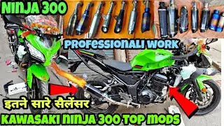 Kawasaki ninja 300 laudest exhaust sound | Kawasaki ninja 300 modification | ninja 300