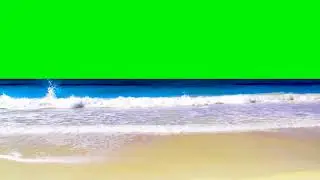 Sea Green Screen Footage Premium HD video!