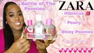 ZARA'S - HIBISCUS 🌺 - PEONY 🌸 & SHINY PEONIES 🌸 PERFUME REVIEW || BATTLE OF THE PEONIES || COCO PEBZ