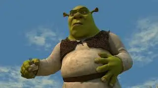 Shrek drinks a potion