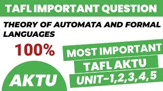Theory of automata and formal languages aktu important questions | TAFL aktu important 2024