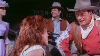 John Wayne chases & spanks Maureen O'Hara in 
