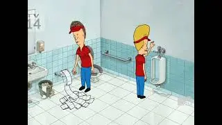 Beavis and Butt-Head on their bathroom break