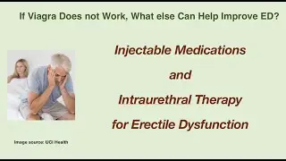 Injectable Medications and intraurethral therapy for ED