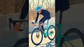 How is this guy cycling so fast with one leg #amazing #funny #tiktok #shorts