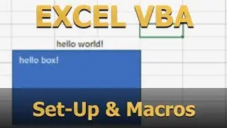 Set-up and Macros in 5 minutes [Excel VBA Tutorial #1]
