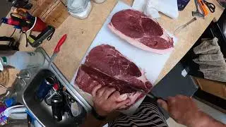 How I trim whole top sirloin into steaks (Carnivore Diet)