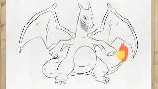 COMO DIBUJAR A POKEMON CHARIZARD FACIL