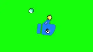 Minecraft animated Like button green screen free download No Copyright | chroma key