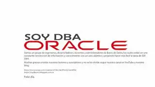 Presentación Soy DBA Oracle