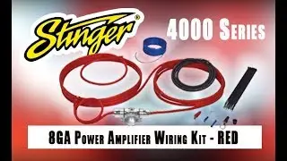 Stinger - 4000 Series 8GA Power Amplifier Wiring Kit - Red