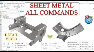 NX sheet metal all command | Complete tutorial on Sheet metal design in NX 