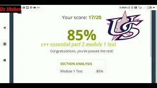 Cisco c++ essential part 2 module 1 test answers
