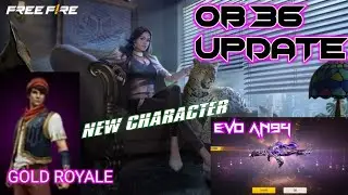NEXT GOLD ROYALE OB36 | AN94 EVO GUNSKIN | NEW CHARACTER MOON AND TANSUYA | FREE FIRE OB 36 LEAKS