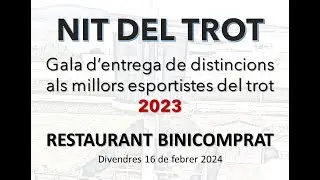 NIT DEL TROT   Entrega obsequis 2023