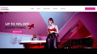 Fashion Website Using HTML & CSS || Step By Step Tutorial