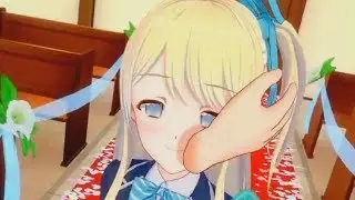 Playing a forbidden VR Hent- Anime game