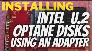 Installing Intel U.2 Optane Disk using an adapter