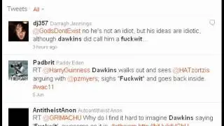 Evidence Richard Dawkins called Hamza Andreas Tzortzis a 