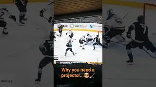 Amazing way to watch Hockey!! 🤯 #nhl #homecinema