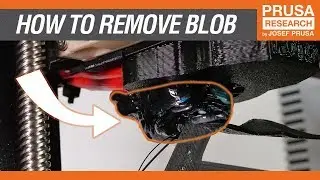 How to remove a stuck blob of extruded filament