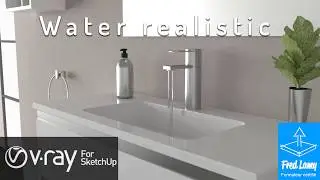 water effect realistic vray next sketchup