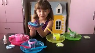 Самый лёгкий способ приготовления! Слайм с блёстками своими руками.