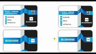 visiting card design in Corel draw