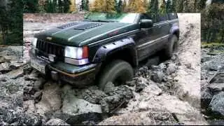 #331. Jeep Grand Cherokee против Нивы по грязи