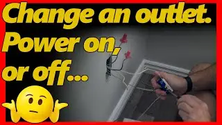 How to change to decora outlet without turning power off. Step by step.