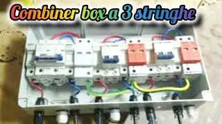 combiner box 3 stringhe -impianto fotovoltaico