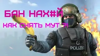 Как снять мут в кс го! Сколько нужно опыта Для снятие мута!