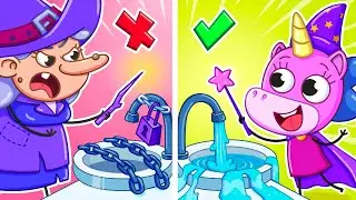 The Witch Took Away All the Water! | Monster in the Toilet🧙🌊 | Teeny Mimi🦄