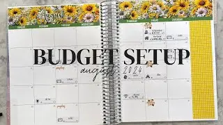 August Budget Setup | Erin Condren Planner