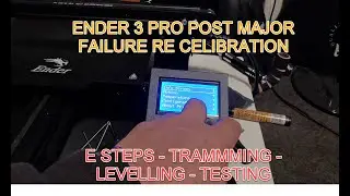 ENDER 3 PRO   E STEP TUNING  AUTO TRAMMING AND LEVELLING AFTER MAJOR ISSUES