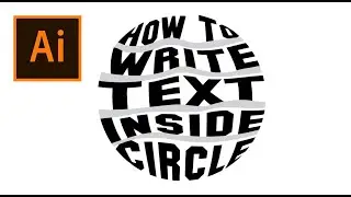 How To Type Text Inside Circle In Illustrator (Fit Vector Text Inside Circle With Envelope Distort)