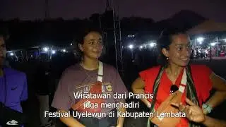 wisatawan dari Prancis juga menghadiri acara festival Uyelewun pesona 4 teluk Lembata