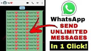 How To Send Unlimited Messages in Whatsapp | Send Multiple Messages On Whatsapp | Text Repeater